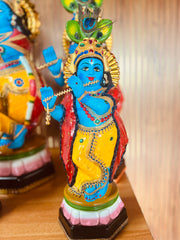 Krishna Idol – Handcrafted with Devotion | 12 to 33 Inch Spiritual Statue for Home & Pooja