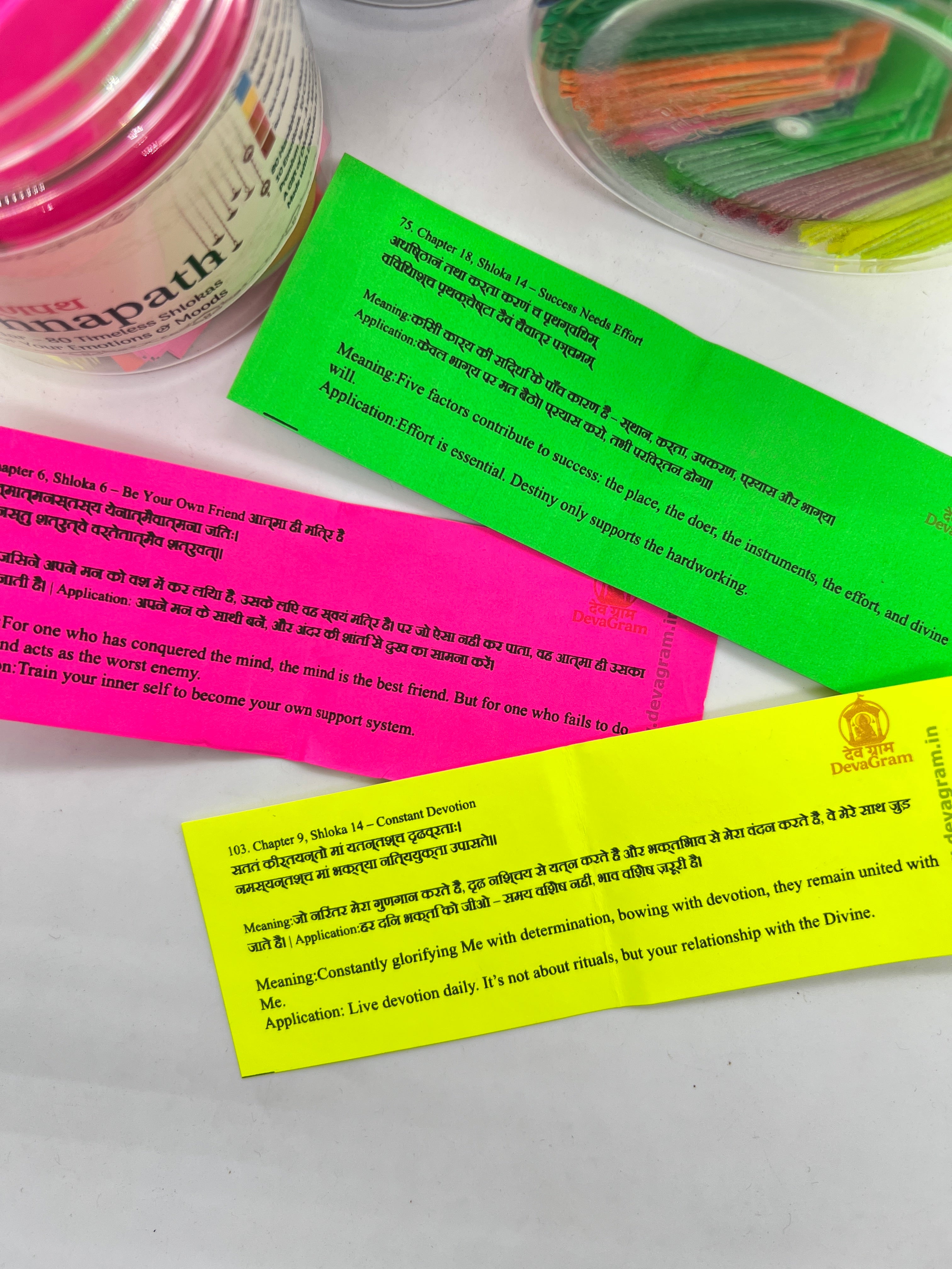 Krishnapath Gita Jar – 80 Emotion-Based Shlokas for Daily Wisdom & Peace