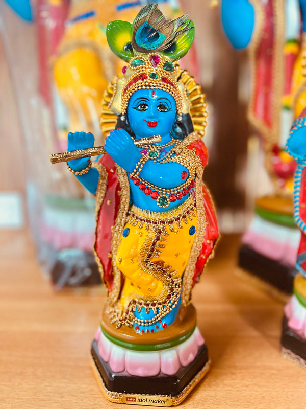 Krishna Idol – Handcrafted with Devotion | 12 to 33 Inch Spiritual Statue for Home & Pooja
