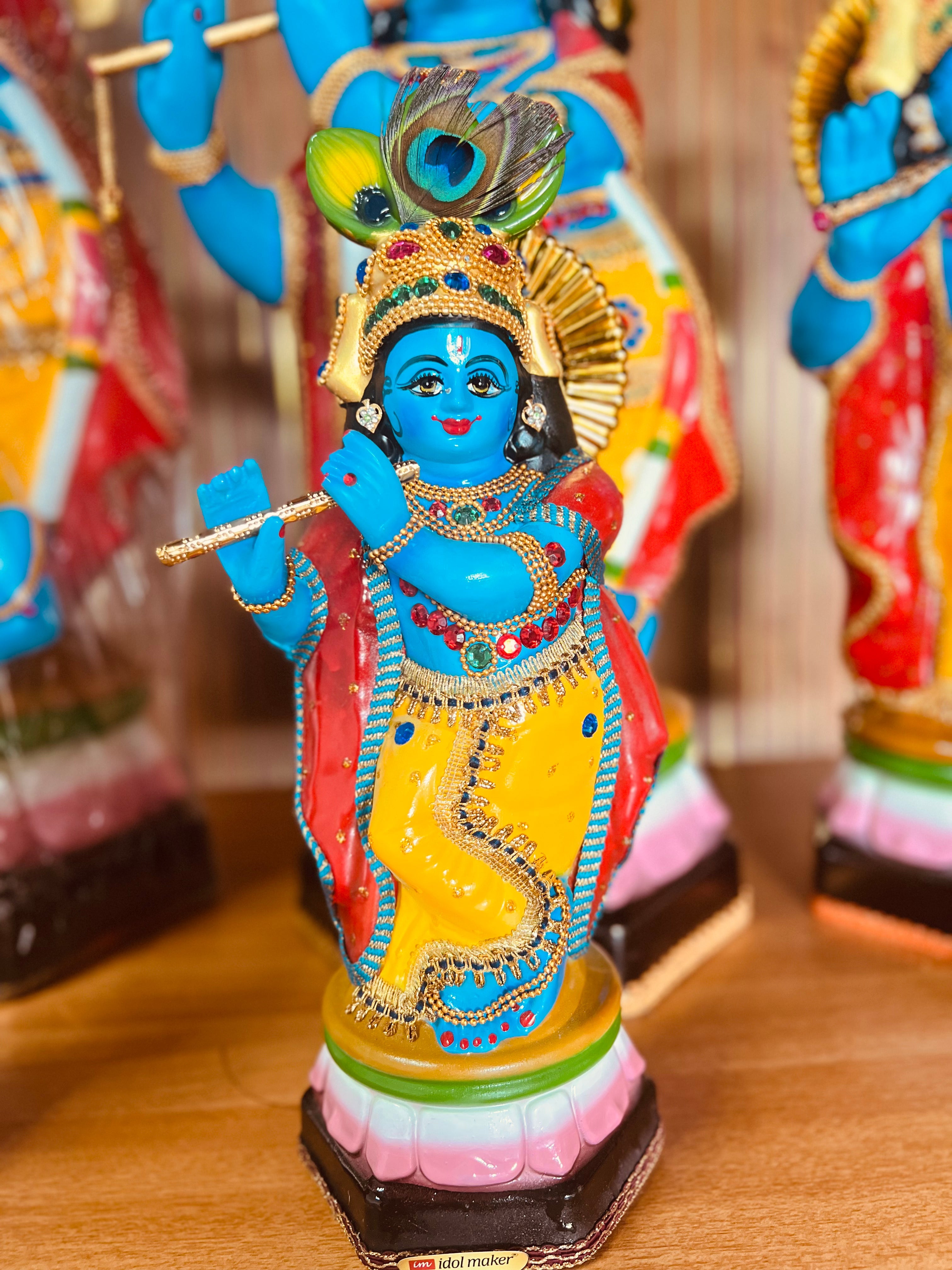Krishna Idol – Handcrafted with Devotion | 12 to 33 Inch Spiritual Statue for Home & Pooja Secondary image
