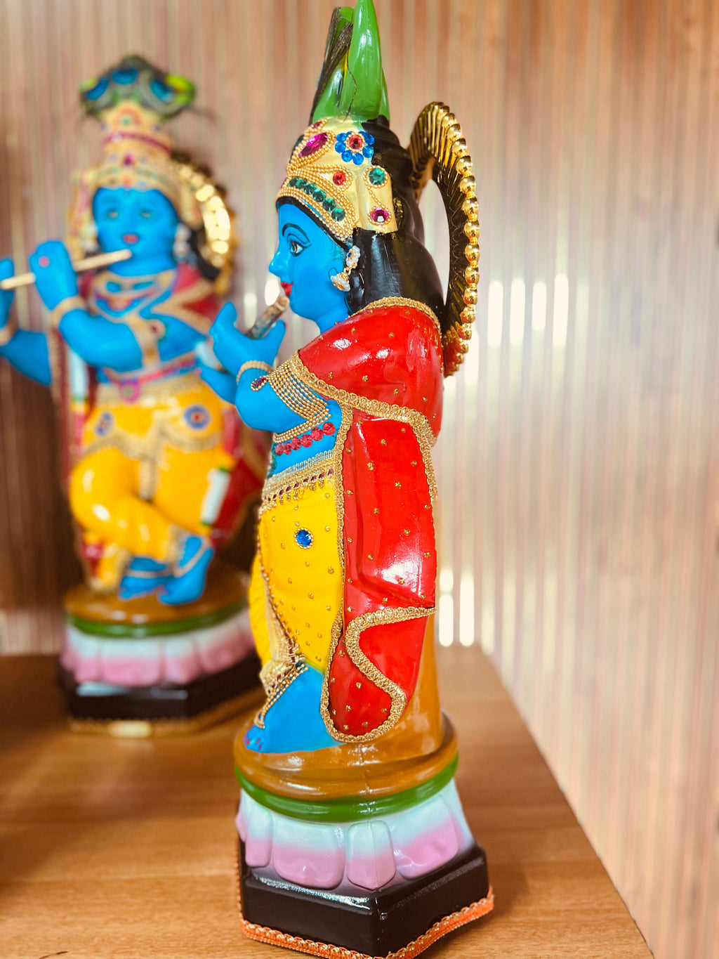 Krishna Idol – Handcrafted with Devotion | 12 to 33 Inch Spiritual Statue for Home & Pooja