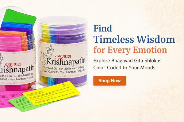 Krishnapath Gita Jar – 80 Emotion-Based Shlokas for Daily Wisdom