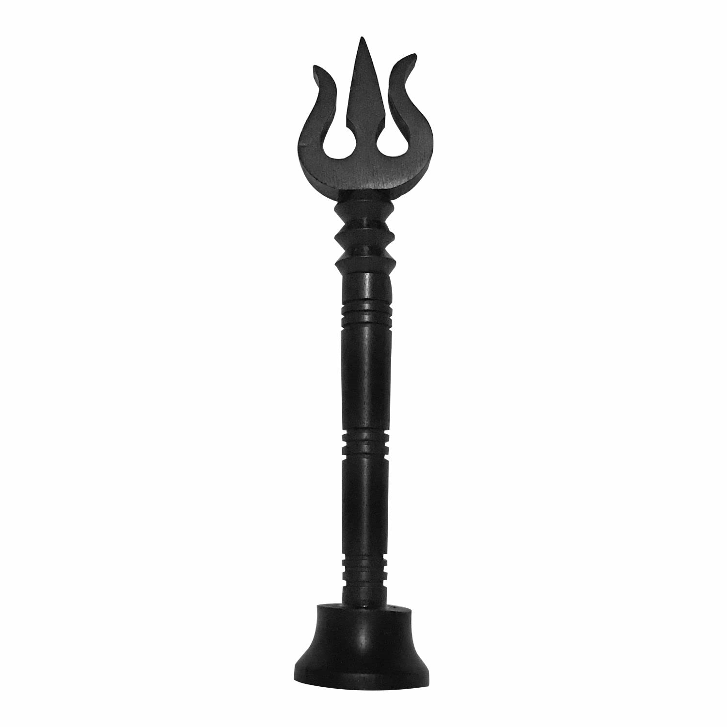 Original Trishul Karungali Soolam with Stand Base | Government Lab Certified | Natural Ebony Wood Trishul | Fine Carved Black Karungali Soolam for Puja, Temple & Home Protection Secondary image