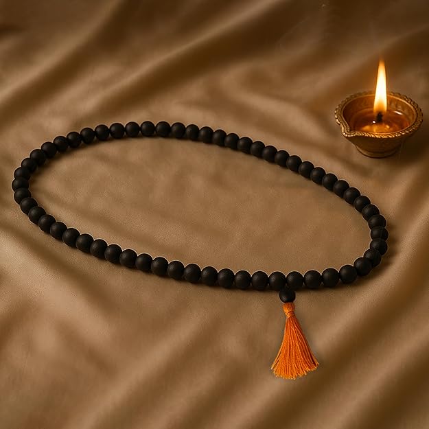 Krishnapath Karungali Malai Original – Karungali Mala 108 Beads – Black Ebony Wood Japa Mala for Meditation, Healing & Protection – Spiritual Mala for Men & Women