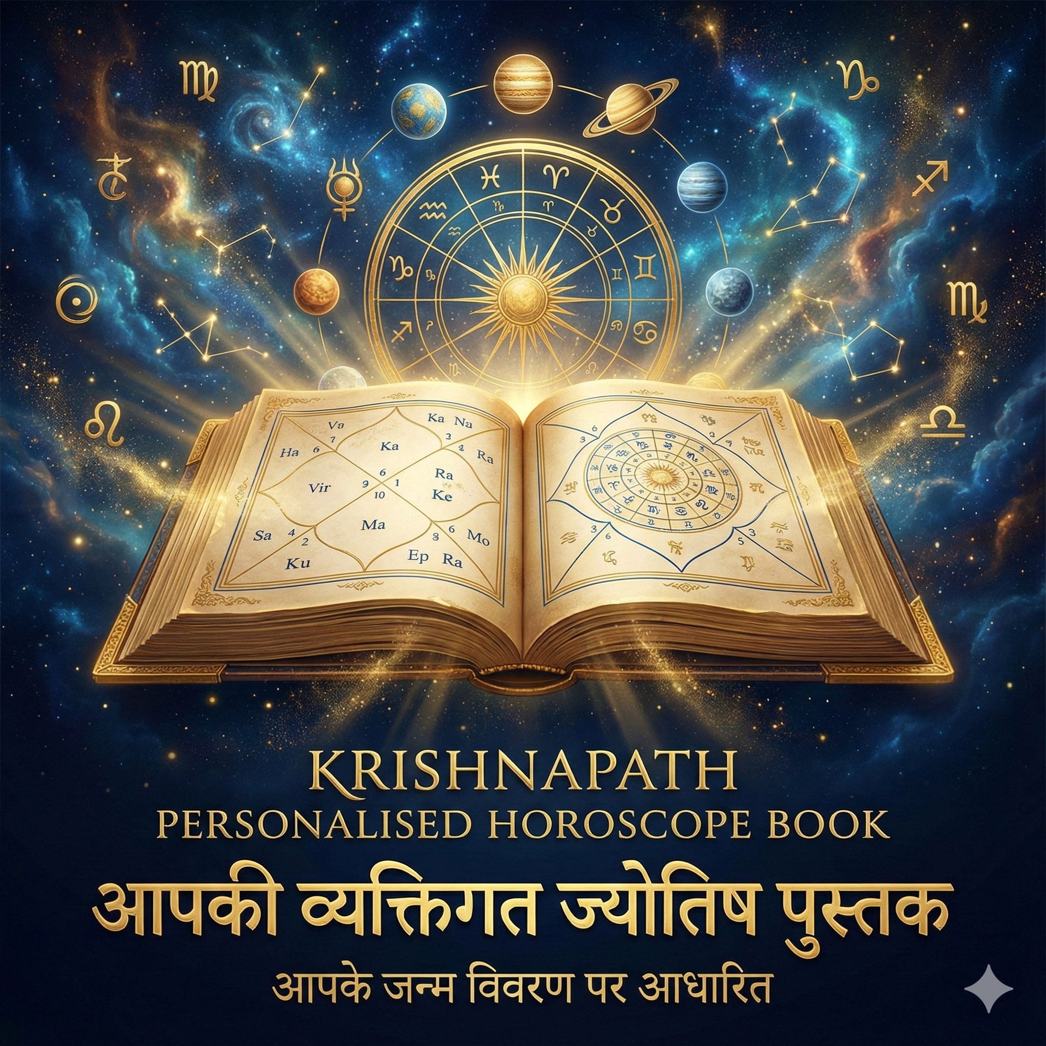 Personalized Vedic Horoscope Report | Custom Kundli Analysis | Birth Chart Reading | Love, Career, Health & Life Predictions | Hand Book| Date, Time & Place Required Secondary image