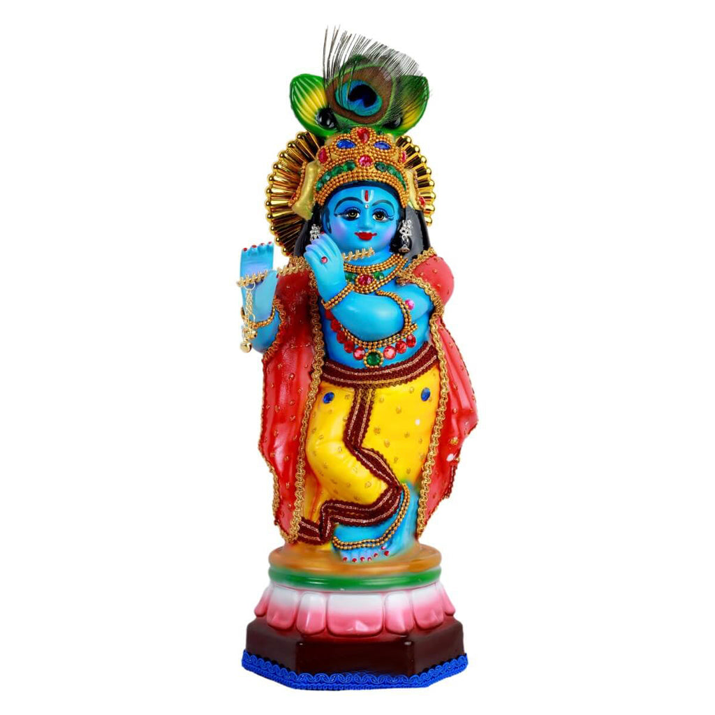 Krishna Idol – Handcrafted with Devotion | 12 to 33 Inch Spiritual Statue for Home & Pooja