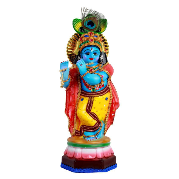 Krishna Idol – Handcrafted with Devotion | 12 to 33 Inch Spiritual Statue for Home & Pooja