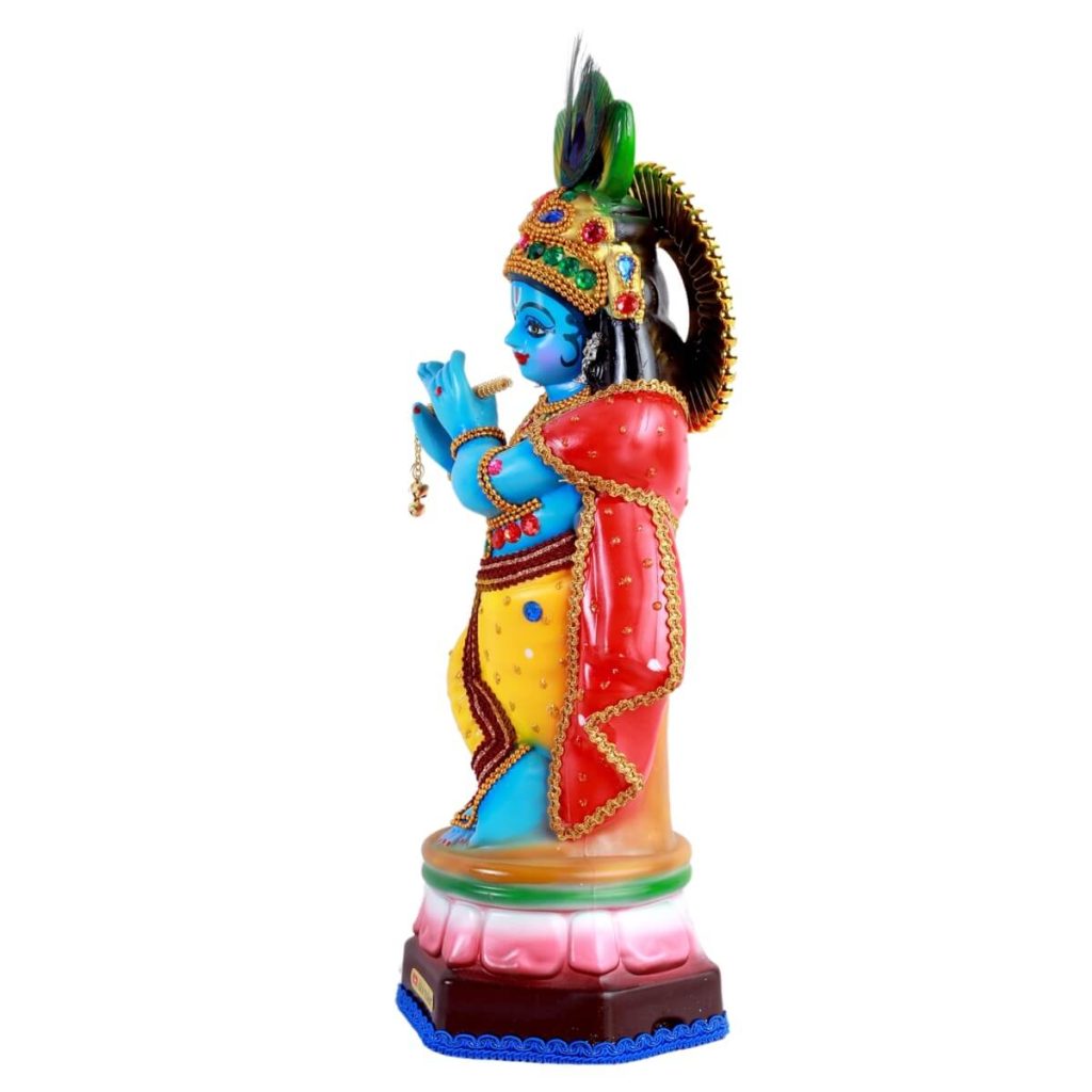Krishna Idol – Handcrafted with Devotion | 12 to 33 Inch Spiritual Statue for Home & Pooja