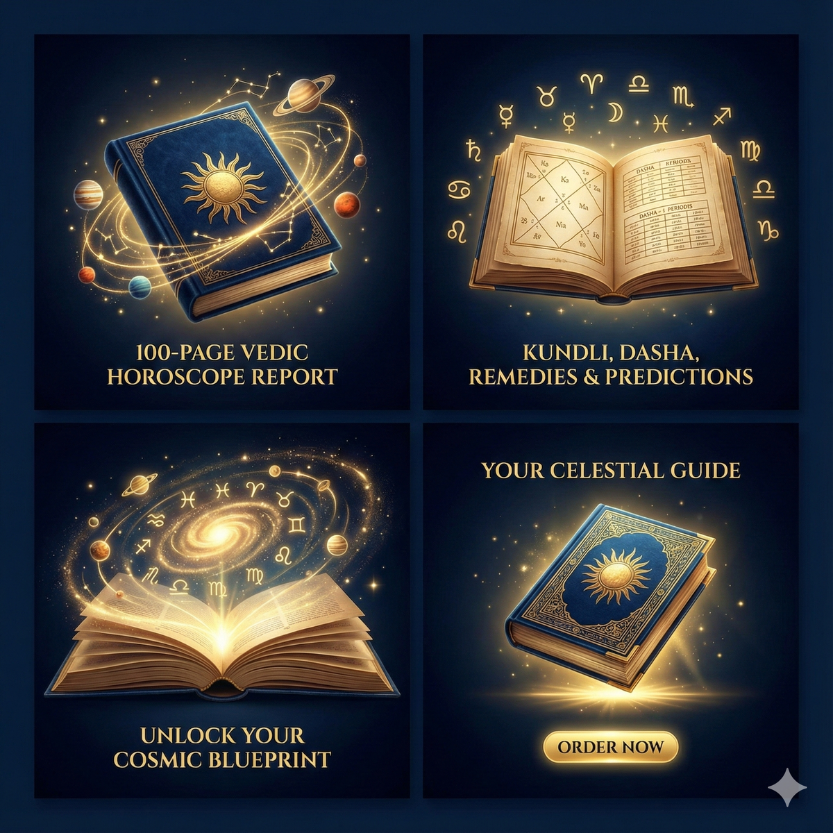 Personalized Vedic Horoscope Report | Custom Kundli Analysis | Birth Chart Reading | Love, Career, Health & Life Predictions | Hand Book| Date, Time & Place Required